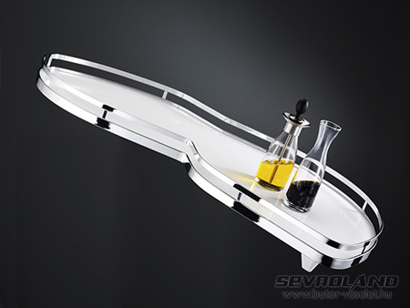 Kessböhmer LeMans II ARENA Style polc ARENA Plus csúszásvédelemmel